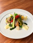 いろいろ夏野菜と共にお魚のソテー 醤油バルサミコソース添え
※メニューは月替わりです