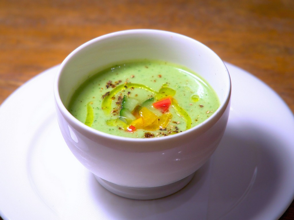 キュウリのガスパチョ