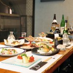 毎日市場から直送の新鮮な食材を使用。お仲間内、ご接待のご歓談に如何でしょうか。※写真はイメージです。