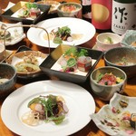 毎日市場から直送の新鮮な食材を使用。お仲間内、ご接待のご歓談に如何でしょうか。※写真はイメージです。