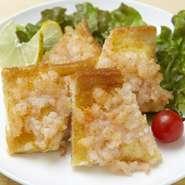 プリンとしたエビの食感！