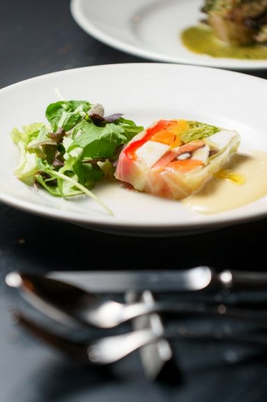 野菜とサーモンのテリーヌ