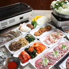 貸切（25名～）「ホルモン＋焼肉＋鍋」の充実コース（3100円～）