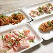 新鮮な豚白もつ、こりこり感がたまらないなんこつ系。味わい深いかしらにはらみ、ハツもセンマイも全部旨い