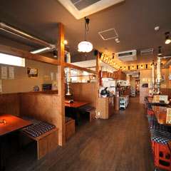 趣のあるダクトで煙を吸い上げるので匂い油は全く気にならない。