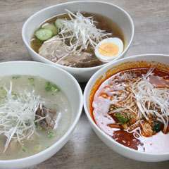 〆のメニューも品揃え豊富。冷麺はもちろんスープ類もおいしい。