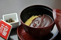 手作りきびもちと優しい甘さの
手作りこしあんと御一緒にどうぞ。
