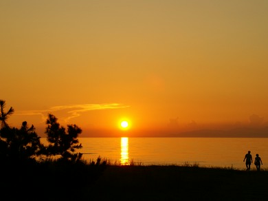 一生に一度は訪れたい、日本夕陽百選に選ばれた夕景