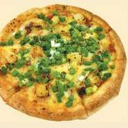 ゴルゴンゾーラとねぎのピッツァ