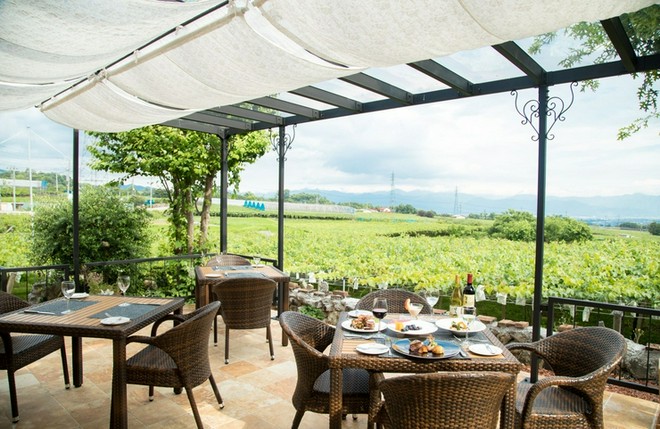 テラス席がある