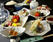 先付・お造り・煮物・焼物・茶椀蒸し・揚物・食事・デザート