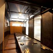 飲み放題コースがございますので、個室で歓送迎会や女子会などの宴会でご利用いただけます。