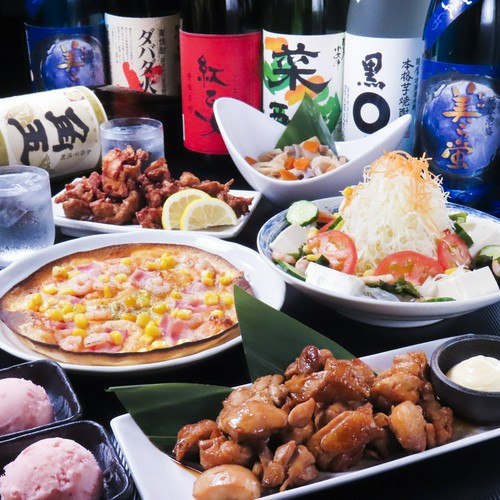 一押し食材を集めた、飲み放題付きコース