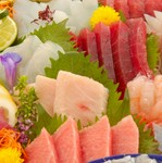 生ビールもOK！プレミアム飲放題付！舟盛りもあり。定番コースがボリュームアップ。コスパ抜群で大好評◎
