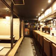 大人数なら店舗貸切も可能。
営業時間外でもご宴会をしていただくこともできますので、一度ご相談ください