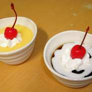 自家製プリン／自家製コーヒーゼリー