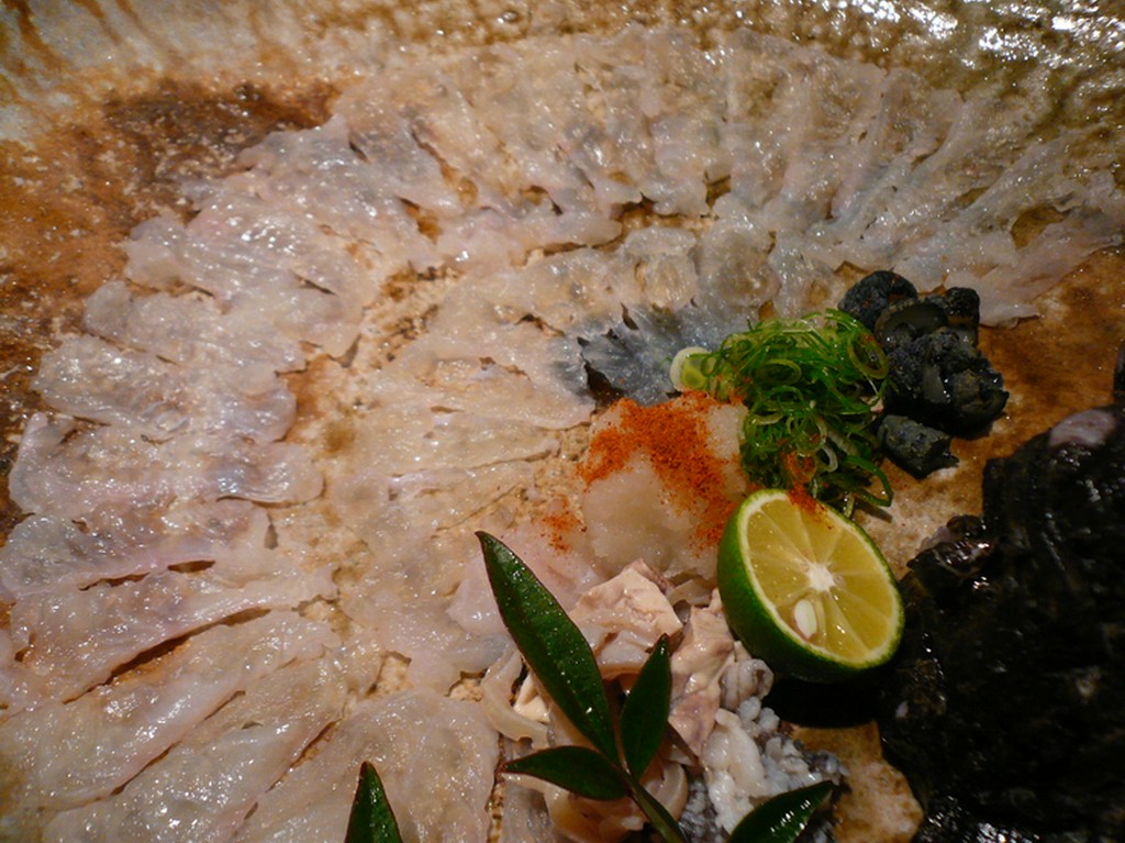 おこぜの薄造り