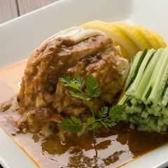 蒸し鶏の四川風胡麻ソース