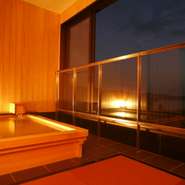 館内のうずしお温泉…貸切露天、展望大浴場＆露天風呂、足湯…等がお楽しみいただけます。