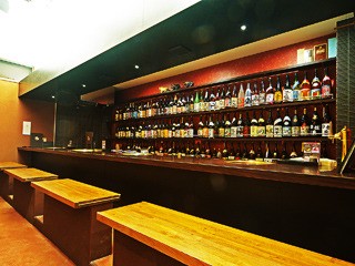 焼酎カウンター 焼酎銘柄140種類以上