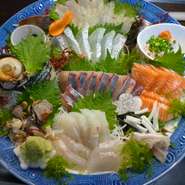 その日仕入れた新鮮なネタのみをお刺身に致します。