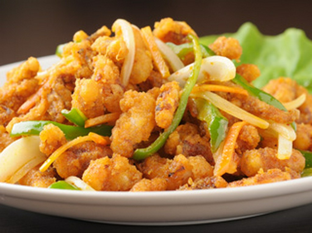 上海風香辣イカ炒め