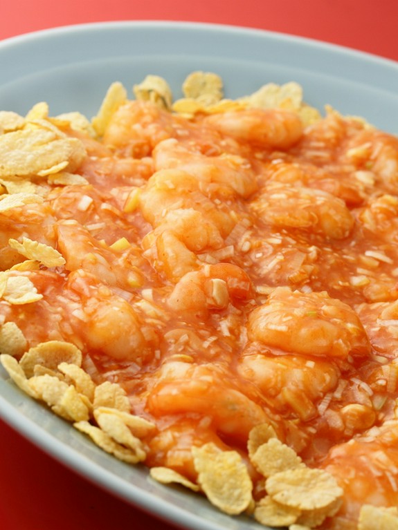 ・芝海老のチリソース煮