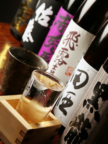 日本酒、焼酎の種類は豊富