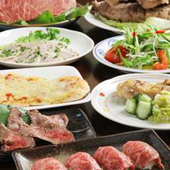 サーロインステーキ、仙台牛大トロ炙り寿司等、当店一番のプレミアムコース！接待、会食におすすめです！
