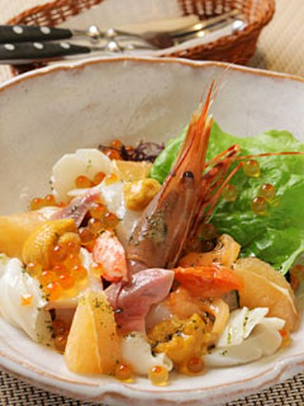 魚介類のマリネサラダ　山葵風味