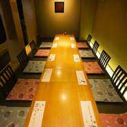 掘りごたつ式個室席③