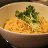 めんたいことフレッシュ生クリームのパスタ女子人気NO.1です