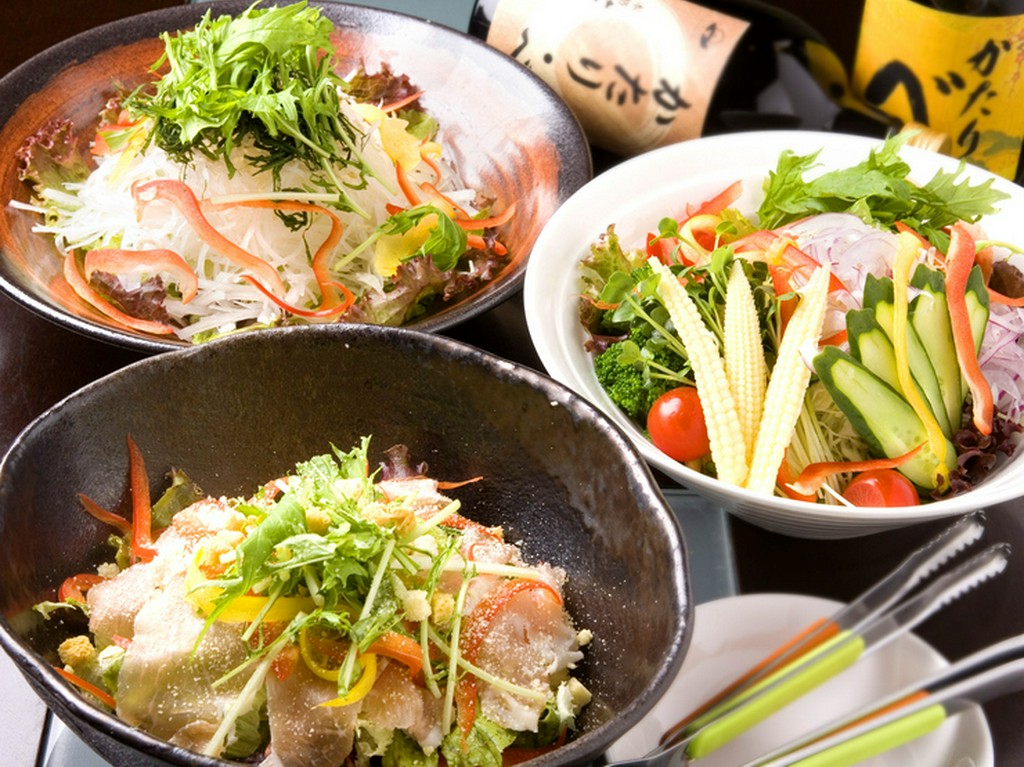 大根と大葉の梅ドレッシングサラダ