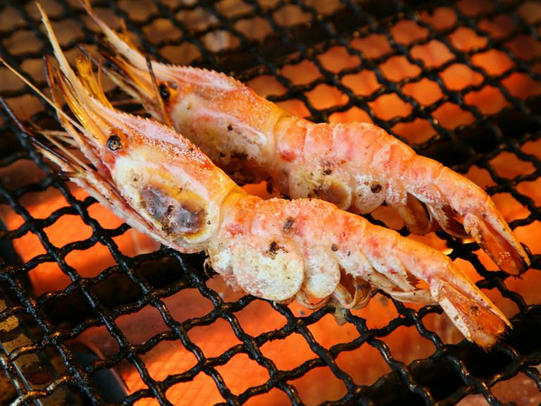 ボタン海老塩焼き