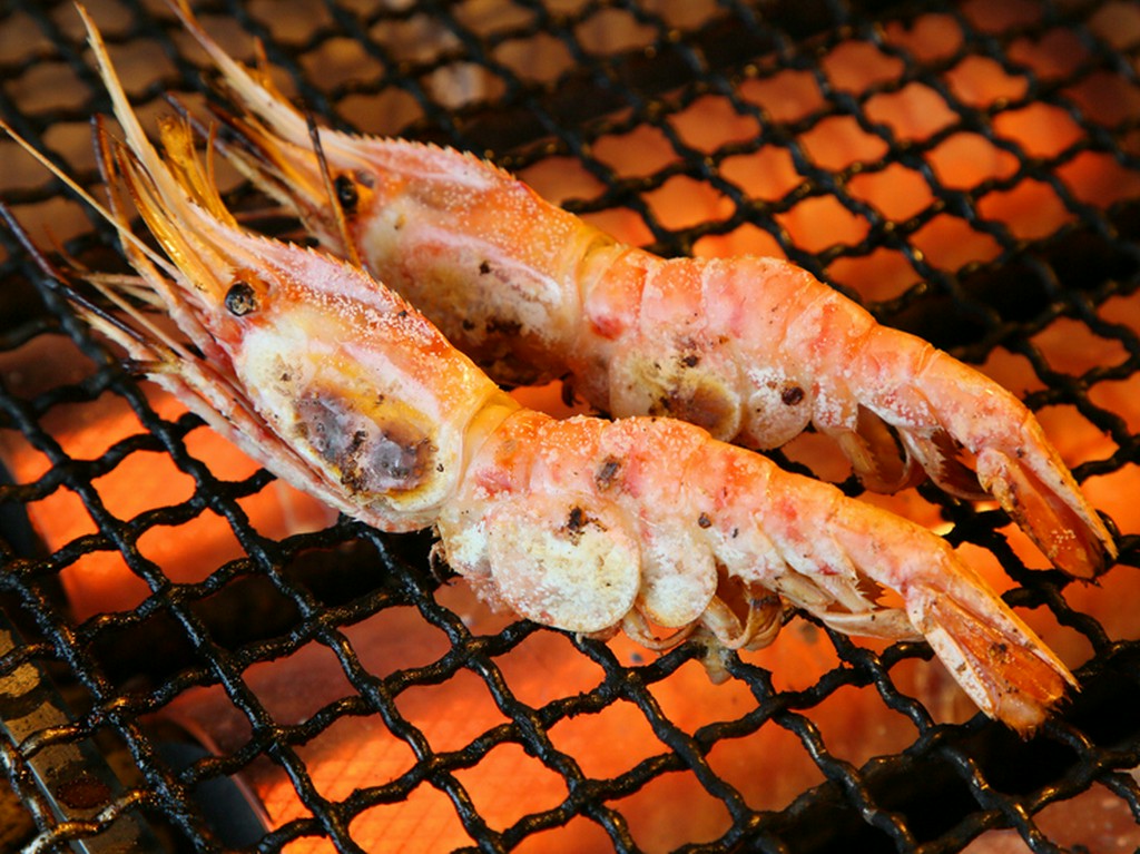 ボタン海老塩焼き