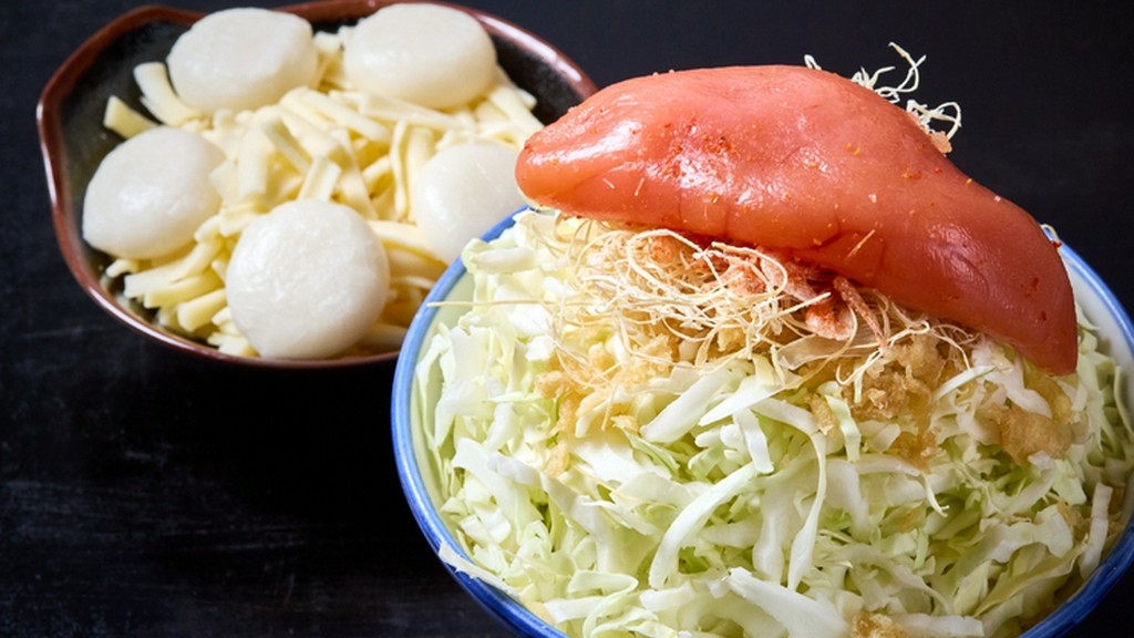 溶けずに残る「餅」が魅力『明太もちチーズもんじゃ』