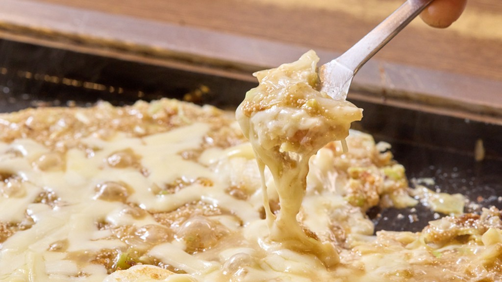 いつもの楽しい一時に。定番のもんじゃ焼き