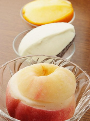 果実を使ったシャーベット