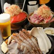 飲み放題付コース各種あり。30名様＠4500円より1軒貸切も可能！