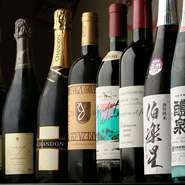 JALファーストクラス搭載の日本酒や焼酎、ワインなどもご用意しております。