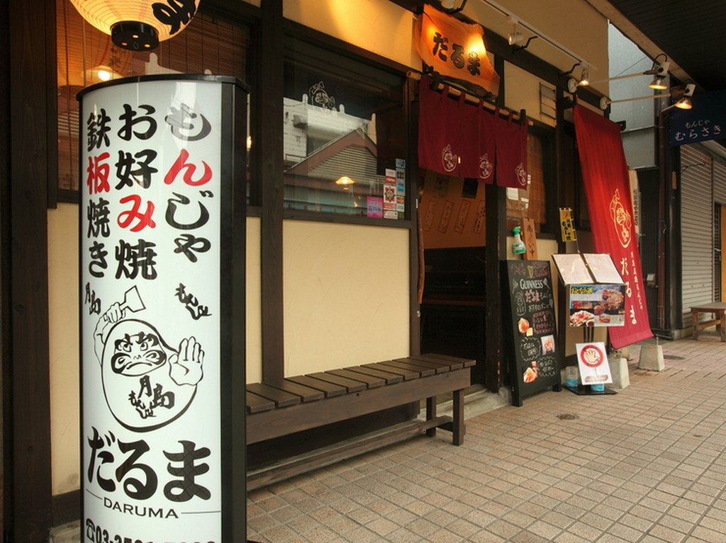 月島・西仲通商店街の四番街　この看板が目印です！