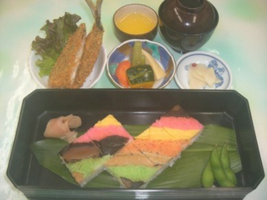 ふるさと館伝統の味。郷土料理の安城箱寿司！