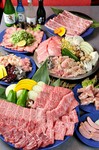 特選黒毛和牛焼肉大皿盛り＋お好きな鍋＋飲み放題（アサヒスーパードライ・ハイボール他30種以上）90分