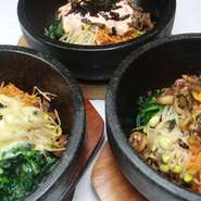 グランドメニュー無いオススメメニューです。
＊メンタイマヨ石焼きビビンバ
＊チーズ石焼きビビンバ
*海鮮石焼きビビンバ
ぜひ、お試しください！！