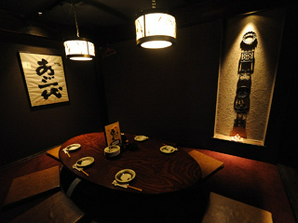 完全個室になっておりますので、落ち着いた時間をお過ごし下さい