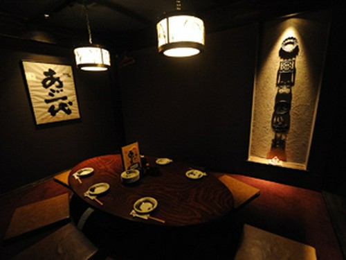 完全個室になっておりますので、落ち着いた時間をお過ごし下さい