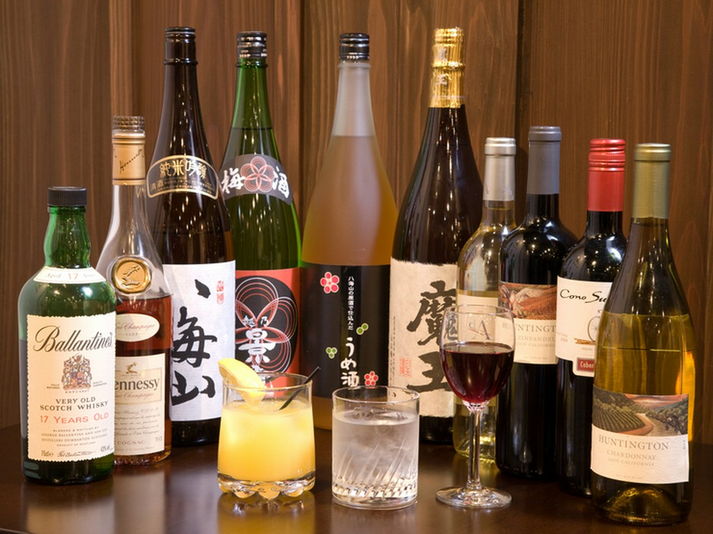 豊富なドリンク各種。多数ご用意しております。