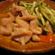 おいしいミノをあっさりポン酢で