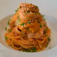 濃厚なうにクリームが贅沢な『北海道生ウニのスパゲッティ』