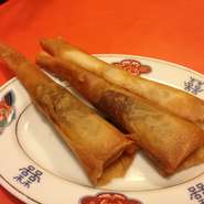 肉味噌巻　パリパリ美味しいおつまみです